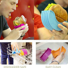 Silicone Burger Holder Snack Holder Reusable Burger Holder the24kgal