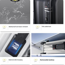 Electric suitcase smart driving luggage electric suitcase scooter with removable battery speed (1 Pc) the24kgal