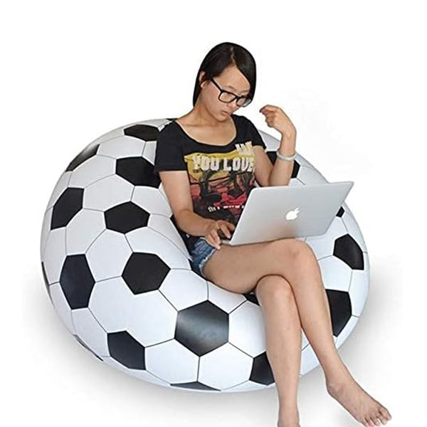 Foldable Sofa, Cartoon Style Inflatable Folding Chair, Ball Chair, Inflatable Sofa for Adults, Kids size (110cm x 80cm) the24kgal