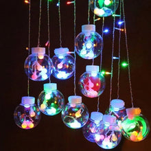 12  Wish Balls Window Curtain String Lights with 8 Flashing Modes Decoration for Home Decoration, Diwali & Wedding LED Christmas Light Indoor and Outdoor Light ,Festival Decoration (Plastic, Multi Color) the24kgal