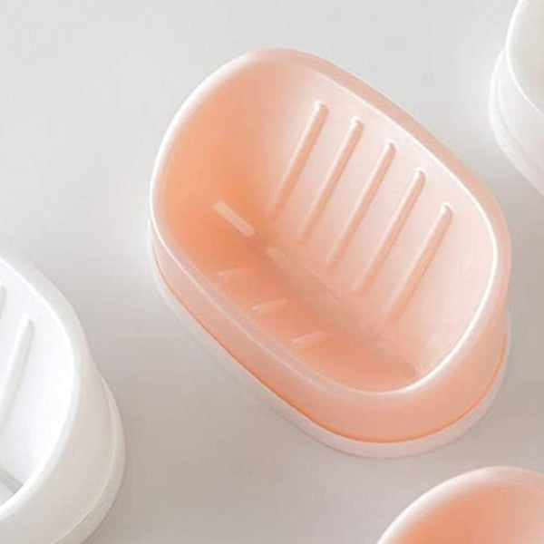 Soap Container, Soap Box Household Kitchen and Bathroom Can Use PP Material Drain Box Double Soap Dish, for Bathroom Shower Home Outdoor Camping ,Sabudani (1 Pc) the24kgal