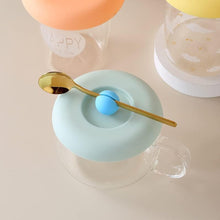 Cup / Mug Lid Dust Proof Silicone Rubber Airtight Seal (Cup & Spoon Not Included Only Lid/ 1 Pc) the24kgal
