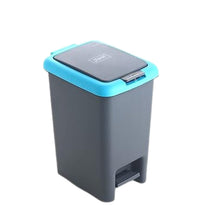 Apex Plastic Push N Pedal Dust Bin | Hands-Free Operation, Compact Design 6.5 Liters (1 Pc / Mix Color) the24kgal