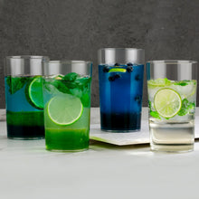 Round Clear Plastic Water Glass Juice Beer Wine Plastic Unbreakable Transparent Glass Set ( 300ml 6pc ) the24kgal