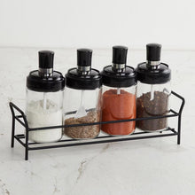 Transparent Glass Oil Dispenser 500 ML Bottle Set of 2, Spice Jar 250 ML Set of 3, Oil Bottle for Kitchen, Oil & Vinegar Storage Glass Bottle, Glass Container for Spice, Masala (5 Pcs Set) the24kgal