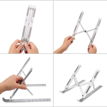Metal Portable Laptop Stand, with 7 Adjustable Angles (1 Pc) the24kgal