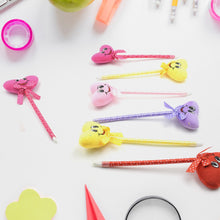 Cute Cartoon Shape & Heart Design Facy Writting Pen Attached Rattle | Ball Pen Smooth Writing For Wedding , Events & Multiuse Pen  Best Pen l Use for Kids (12 Pcs Set Mix Design & Color) the24kgal