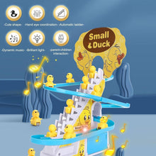 Duck Climb Stairs Toy Roller Coaster with Flashing Lights & Music (3 Ducks) the24kgal