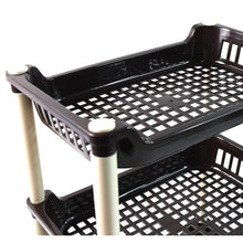 Apex Small Multiuse Plastic Storage Rack Organizer 3-Tier the24kgal