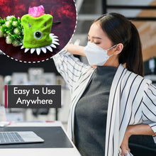 Green One-Eyed Monster Print Small Hot Water Bag with Cover for Pain Relief the24kgal