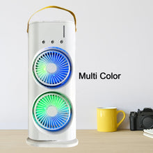 Electric Fan Desktop Double-Head Powerful Air Cooler (1 Pc / With Remote) the24kgal