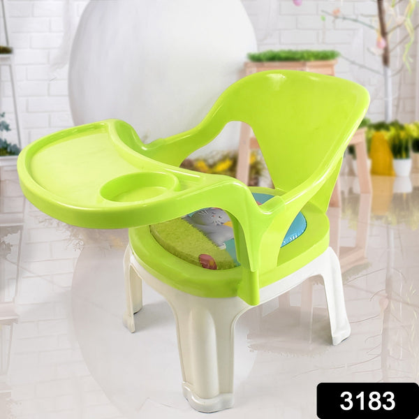 Baby Chair, with Tray Strong and Durable Plastic Chair for Kids/Plastic School Study Chair/Feeding Chair for Kids, Portable High Chair for Kids the24kgal