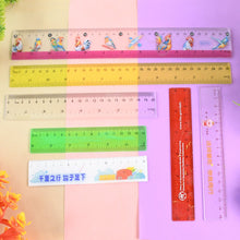 Premium Quality Assorted Plastic Ruler (1 Pc & Mix Design) the24kgal