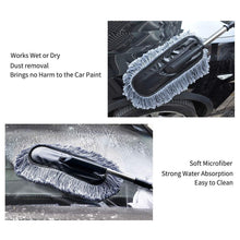 Car Duster, Long Retractable / Soft / Non-Slip / Handle Multipurpose Microfiber Wash Brush Vehicle Interior and Exterior Cleaning Kit with for Car, Boats or Home the24kgal