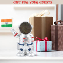 Solar Power Astronaut Ornament Moving Hand with Indian Flag (1 Pc) the24kgal