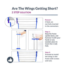 Foldable Stainless Steel Clothes Drying Stand Rack the24kgal