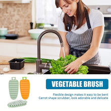 Plastic Fruit & Vegetable Brush (1 Pc) the24kgal