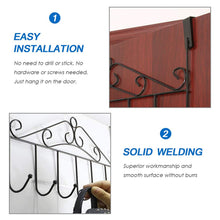 Over The Door Hanger Rack 7 Hooks Decorative Ognazier Hook (1 Pc) the24kgal