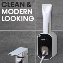 ABS Automatic Toothpaste Dispenser Space Saving for Home Bath Accessory (1 Pc) the24kgal