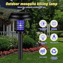 Medium Garden Solar Powered LED Mosquito Trap / Bug Zapper (1 Pc) the24kgal