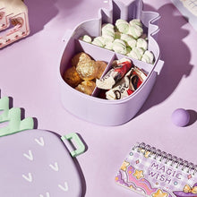 Kids Lunch Box Cute Pineapple Shaped Bento Box with Fork Spoon Snack Container Microwave Portable Office Lunch Box (1 Pc / With Spoon, Fork & Color Box) the24kgal