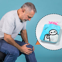 Blue Baymax Small Hot Water Bag with Cover for Pain Relief the24kgal