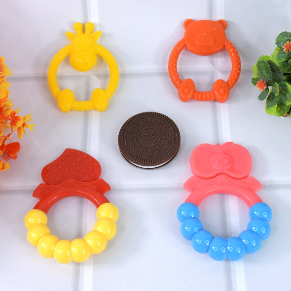 Silicone Baby Teething Toys (1 Pc / Mix Design) the24kgal