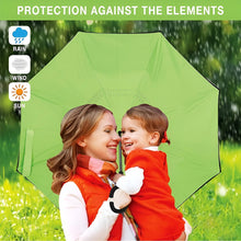 Foldable UV & Rain Umbrella with C-Shaped Handle – Kids (1 Pc / Mix Color) the24kgal