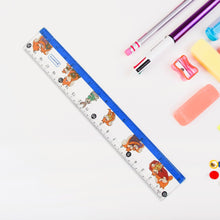 Cartoon Printed Plastic Ruler 20 cm (1 Pc) the24kgal