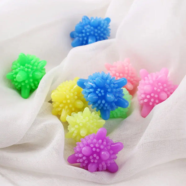 Soft Star Laundry Dryer Balls – 10-Piece Multi-Color Clothes Softener the24kgal