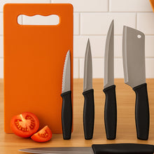Chopping Board with Knife Set (Pack of 5) the24kgal