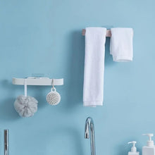 Bathroom Towel Slipper Hanging Rack Self Adhesive Wall Mounted (1 Pc) the24kgal