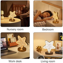Star Crystal Diamond Touch Lamp – USB Rechargeable, 3-Way Dimmable the24kgal