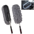 Car Duster, Long Retractable / Soft / Non-Slip / Handle Multipurpose Microfiber Wash Brush Vehicle Interior and Exterior Cleaning Kit with for Car, Boats or Home the24kgal