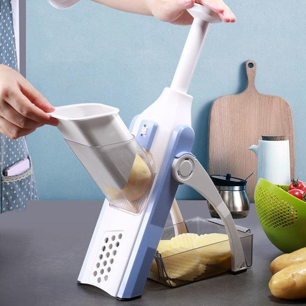 MULTI FUNCTIONAL TIME SAVING ADJUSTABLE HAND PRESS VEGETABLES CHOPPER the24kgal