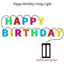 Decoratives Plastic Happy Birthday 13 LED Letter Battery Operated String Lights, Outdoor String Lights (Multicolour) the24kgal