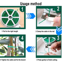 Garden Wire, Sturdy Plant Ties for Support, Garden Ties with Cutter for Tomatoes Vines, Plant Wire Tie Wire for Indoor, Outdoor, Home and Office Use (50 Mtr) the24kgal