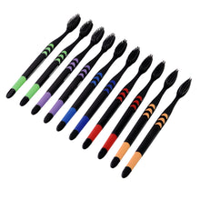 Soft Toothbrush With Plastic Round Box for Men and Women, Kids, Adults Plastic Toothbrush (10 pcs Set) the24kgal