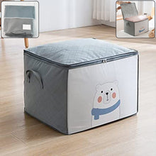 Clothes Storage Bag with Zipper & Handles the24kgal