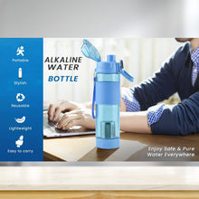 Alkaline Water Bottle, with Food Grade Plastic, Stylish and Portable (Particulates not included) the24kgal