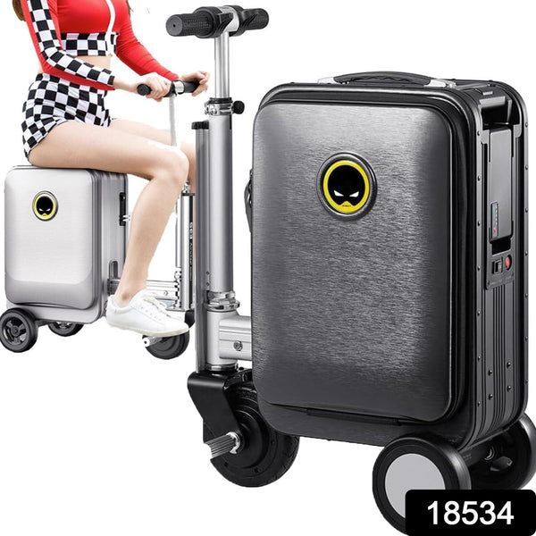 Electric suitcase smart driving luggage electric suitcase scooter with removable battery speed (1 Pc) the24kgal
