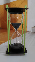 Glass & Stainless Steel Decorative Sand Timer 19 cm (1 Pc) (2 Minute Approx) the24kgal
