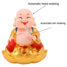 Solar Power Moving Buddha Car Ornament (1 Pc) the24kgal