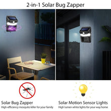 Bug Zapper Outdoor 2 in 1 Solar Mosquito Zapper Lamps (1 Pc) the24kgal