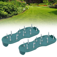 Lawn Aerator Sandals, Garden Grass Aerator Spiked Sandals Green Studded Shoes for Yard Patio Garden Excavation the24kgal