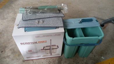 2-in-1 Flat mop and Bucket Set the24kgal