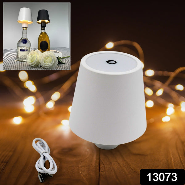 USB Rechargeable LED Bottle Lamp – 3 Color Dimmable Wireless Table Light for Home & Bar (1 Pc) the24kgal