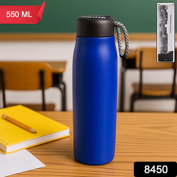 550ml Leak-Proof Stainless Steel Double Wall Vacuum Insulated Water Bottle (1 Pc) the24kgal