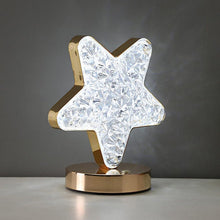 Star Crystal Diamond Touch Lamp – USB Rechargeable, 3-Way Dimmable the24kgal