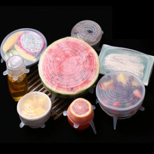 Silicone Stretch Lids, Microwave & Freezer Safe Food Covers (6 Pcs Set /95 Gm ) the24kgal